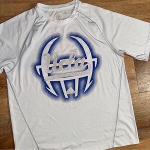 Adidas Climalie Mens UCLA T Shirt White Size Medium Gym Run Quick Dry Hiking MED